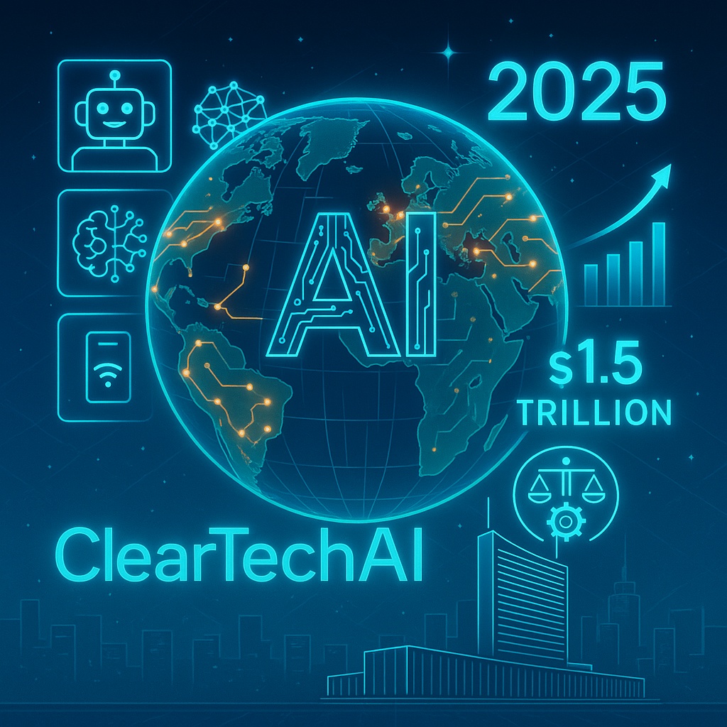 العالم يتجه لإنفاق 1.5 تريليون دولار على تقنيات الذكاء الاصطناعي في 2025