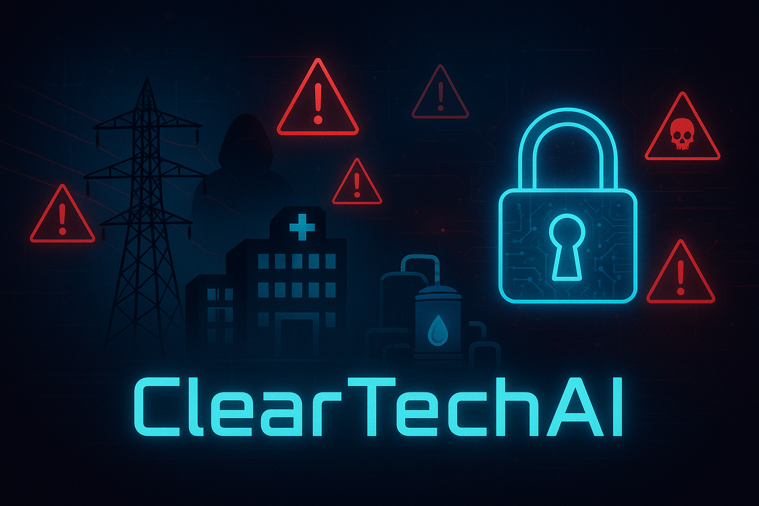الهجمات على البنية التحتية الحرجة: تهديد صامت وخطر عالمي | ClearTechAI | كلير تك AI