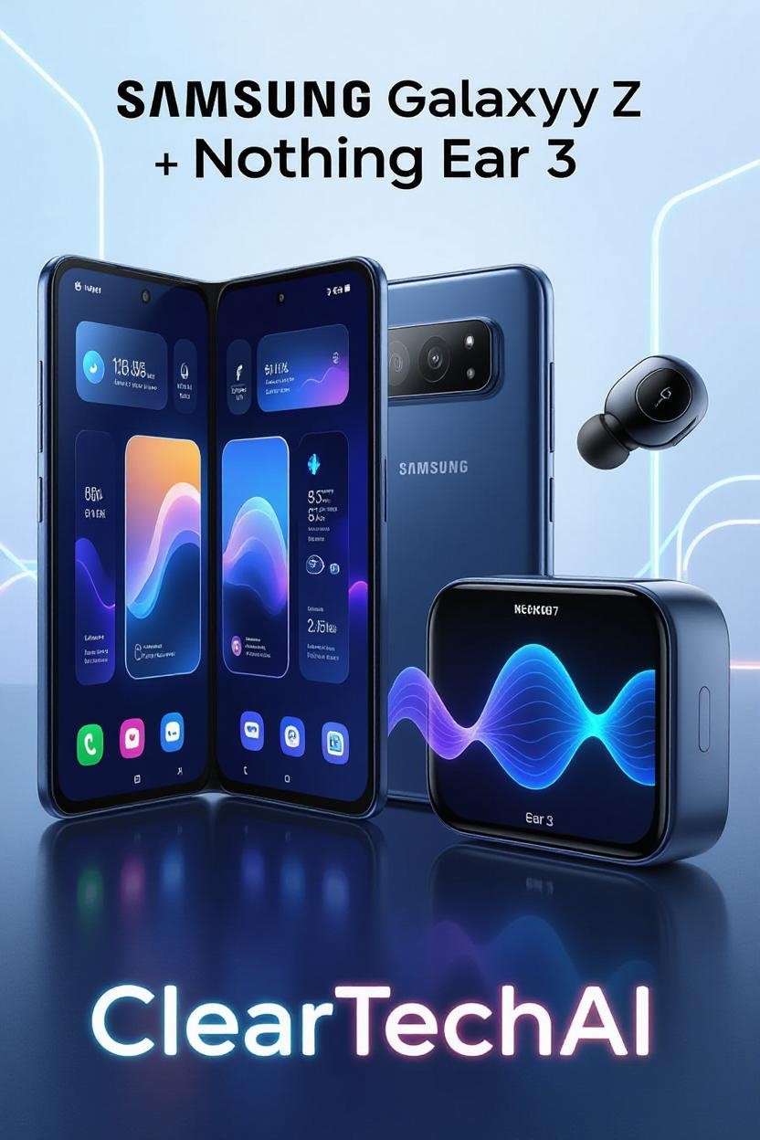 تسريبات سامسونج Galaxy Z Trifold وسماعة Nothing Ear 3
