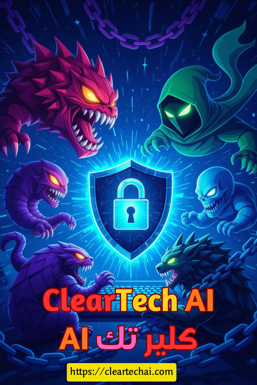 البرمجيات الخبيثة (Malware): الأنواع وكيفية اكتشافها مبكرًا | ClearTechAI | كلير تك AI