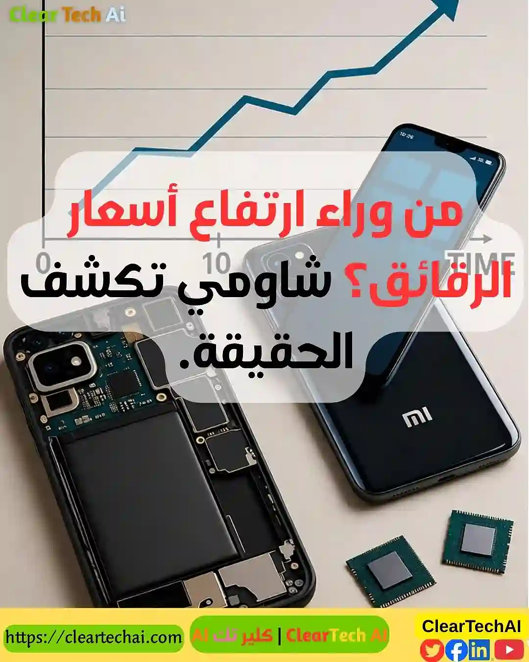 شاومي تحذر ارتفاع أسعار الرقائق يهدد سوق الهواتف الذكية