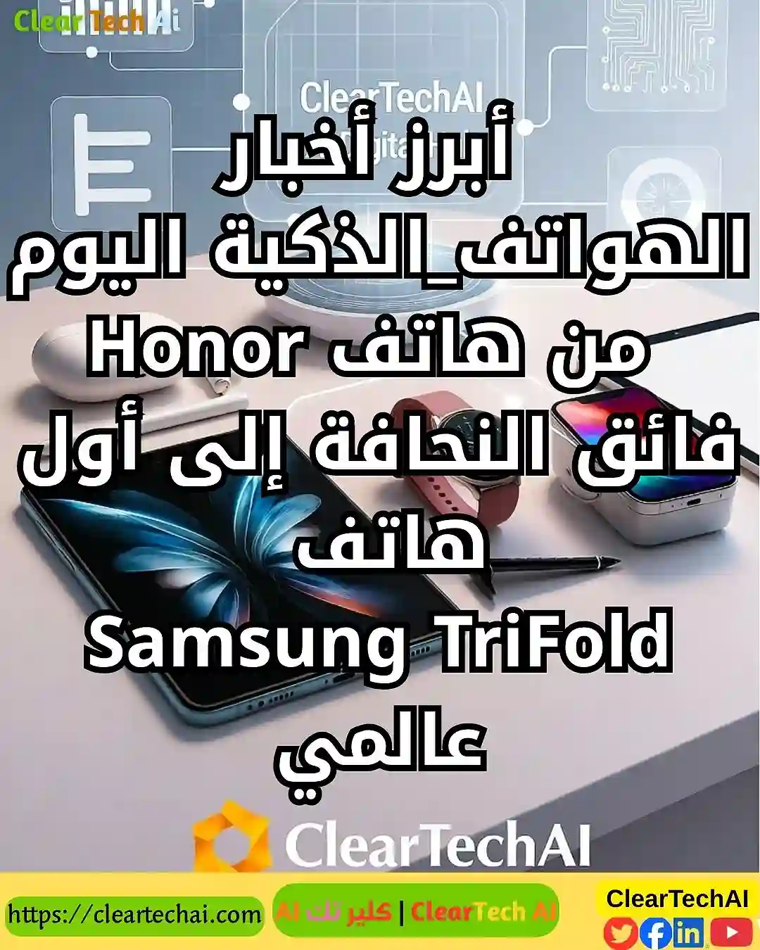 أبرز أخبار الهواتف الذكية اليوم – ClearTechAI | كلير تك AI