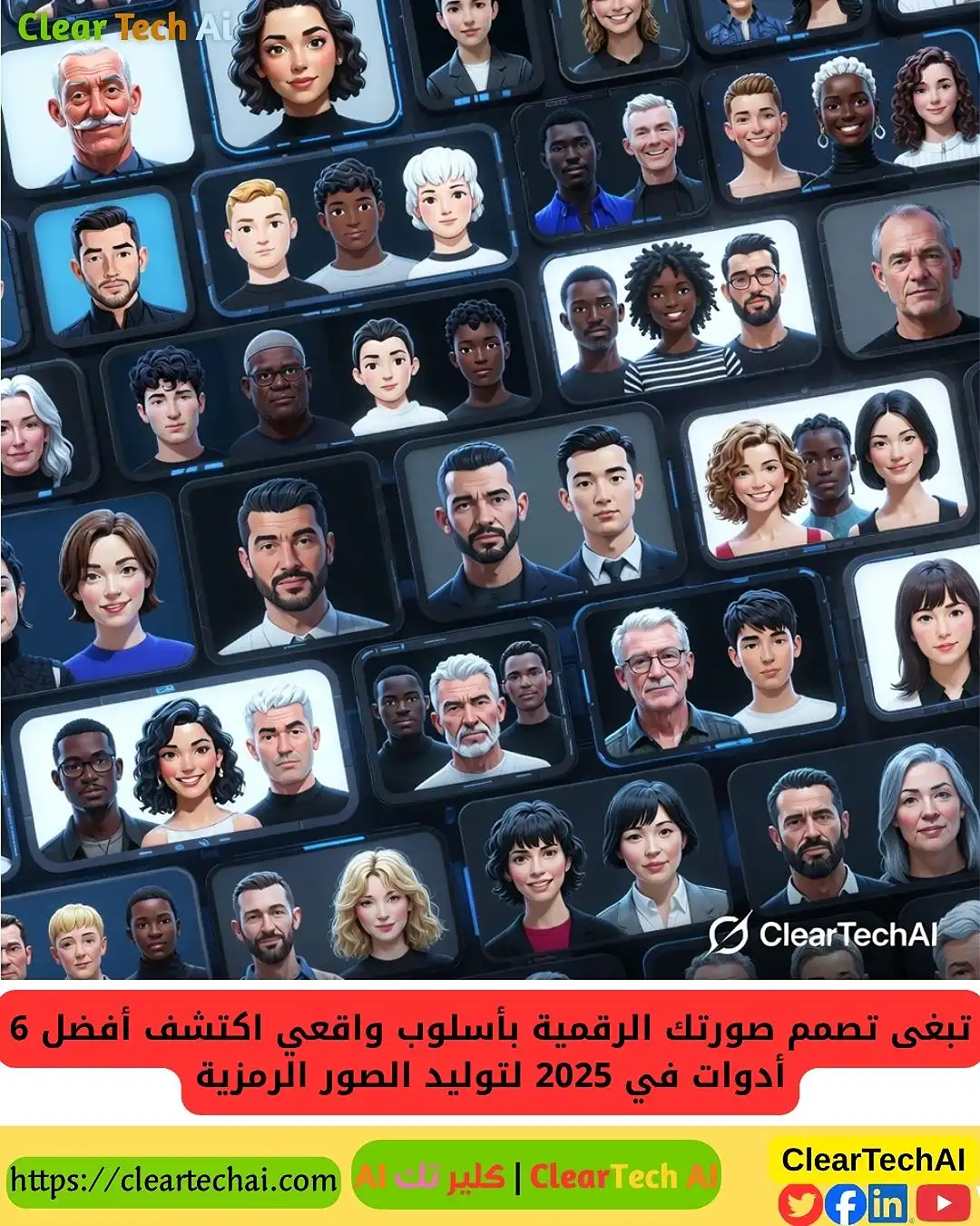 أفضل 6 أدوات لتوليد الصور الرمزية بالذكاء الاصطناعي في 2025