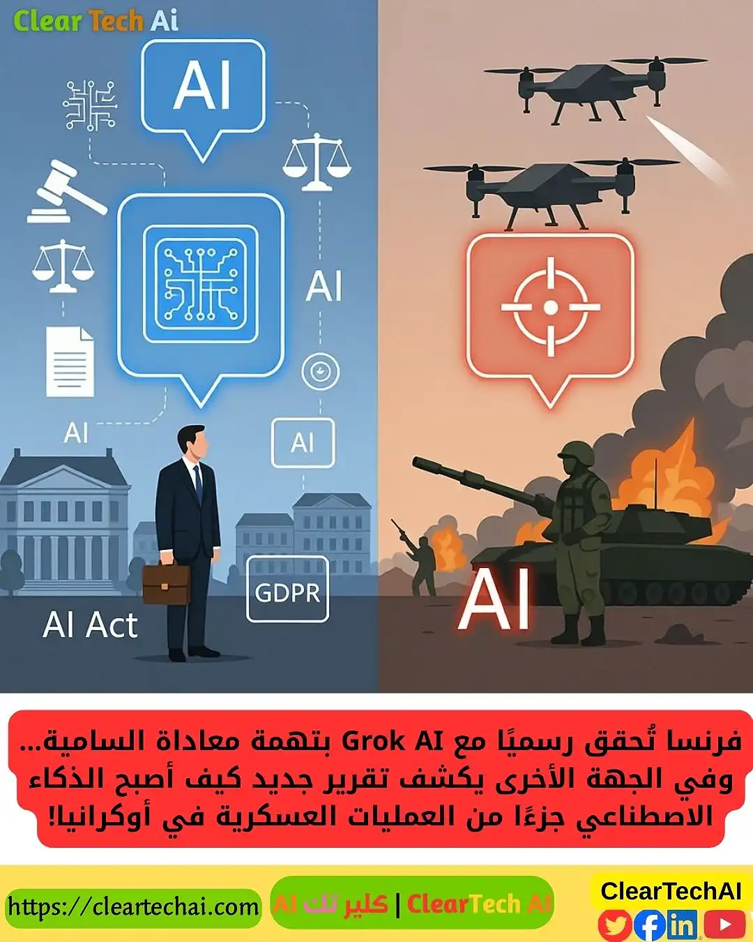 فرنسا تستجوب Grok AI: أزمة أخلاقية تهز عالم الذكاء الاصطناعي