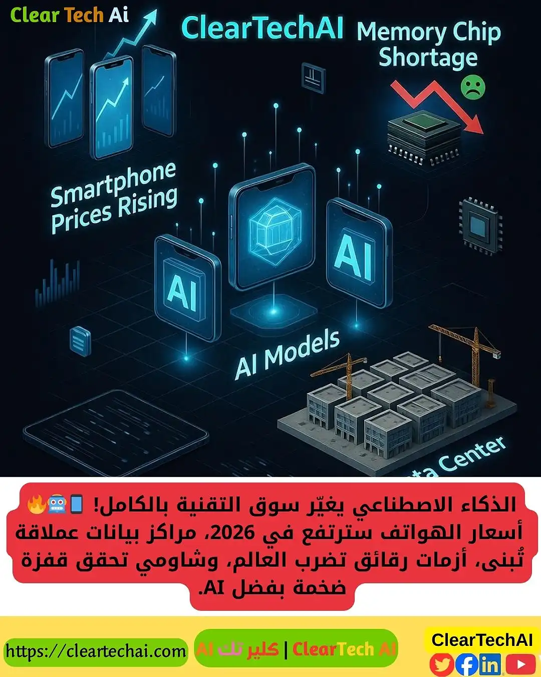 الذكاء الاصطناعي يشعل الأسعار: لماذا سترتفع الهواتف في 2026؟