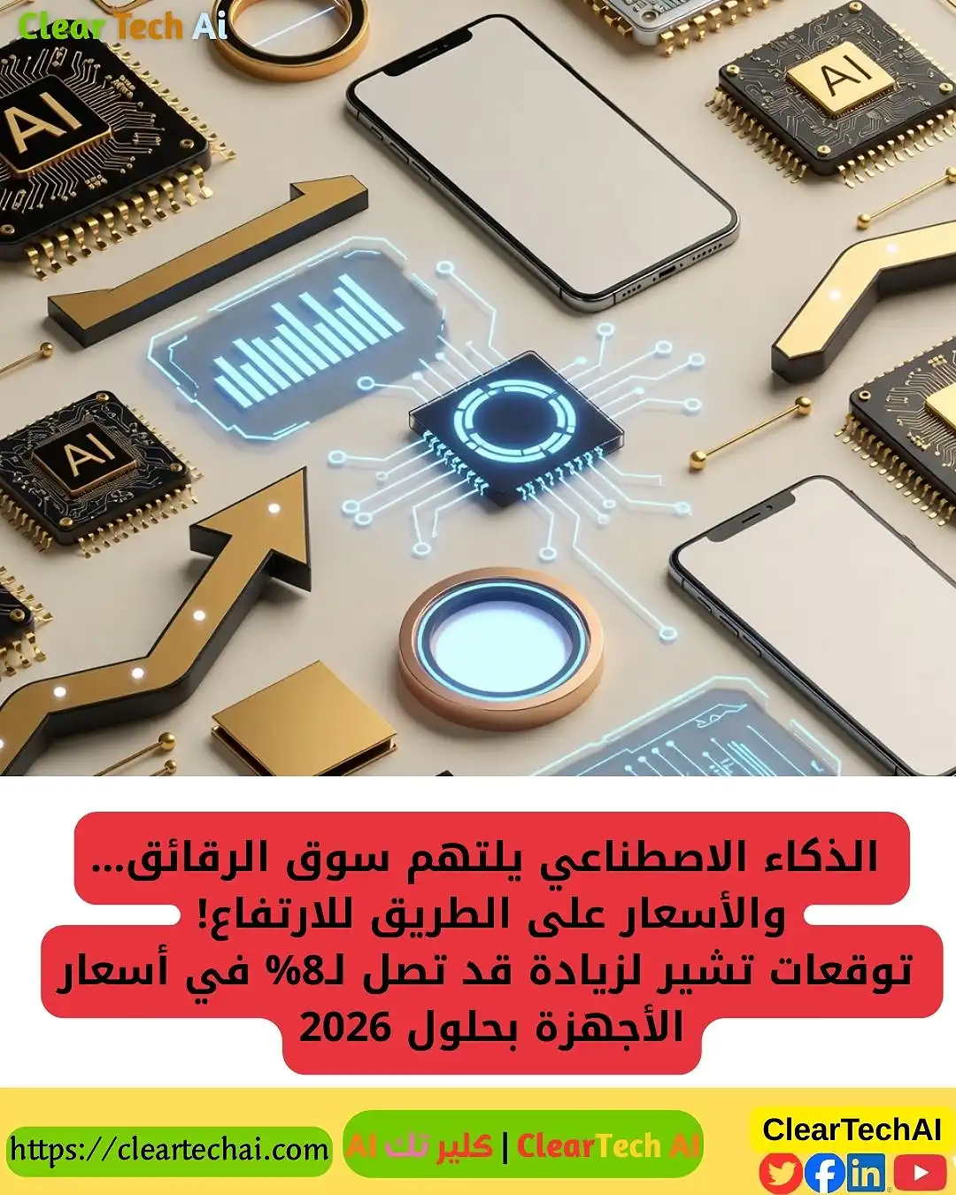 ارتفاع أسعار الأجهزة في 2026 بسبب جوع AI للرقائق – تحليل شامل
