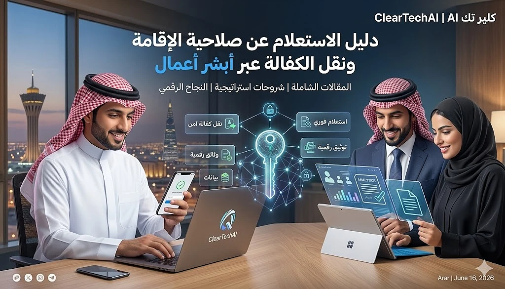 الدليل الشامل للاستعلام عن صلاحية الإقامة ونقل الكفالة عبر أبشر أعمال 2026
